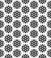 Black and white seamless abstract pattern. Background and backdrop. Grayscale ornamental design. vector