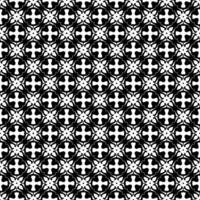 Black and white seamless abstract pattern. Background and backdrop. Grayscale ornamental design. vector