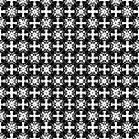 Black and white seamless abstract pattern. Background and backdrop. Grayscale ornamental design. vector