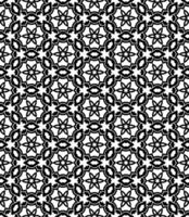 Black and white seamless abstract pattern. Background and backdrop. Grayscale ornamental design. vector