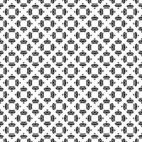 Black and white seamless abstract pattern. Background and backdrop. Grayscale ornamental design. vector