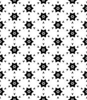 Black and white seamless abstract pattern. Background and backdrop. Grayscale ornamental design. vector