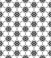 Black and white seamless abstract pattern. Background and backdrop. Grayscale ornamental design. vector