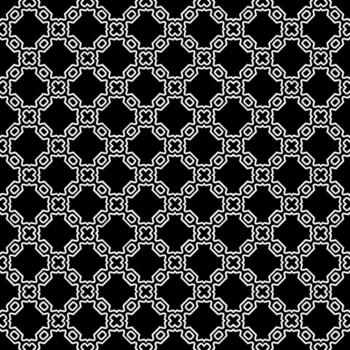 Black and white seamless abstract pattern. Background and backdrop. Grayscale ornamental design. vector