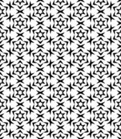 Black and white seamless abstract pattern. Background and backdrop. Grayscale ornamental design. vector