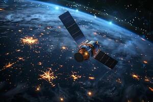 AI Generated Satellite Constellation Deployment photo