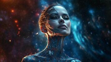 AI generated Universe woman photo