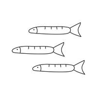 Fish. Vector illustration in doodle style.