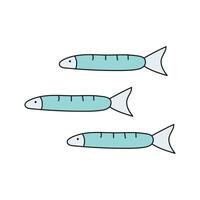 Fish. Vector illustration in doodle style.
