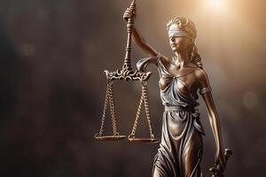 AI generated Lawyer Scales Justice - Law Concepts on Human Rights photo