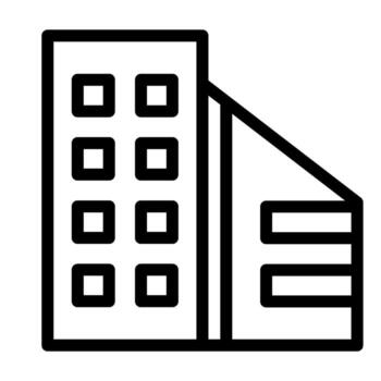 Departamento construcción contorno íconos vector