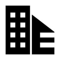 Apartment construction outline icons vector