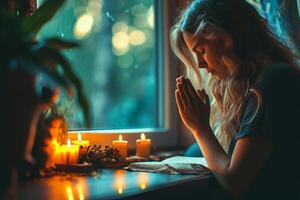 AI generated At Home Prayer Rituals photo