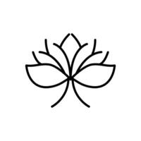 herb outline icon thin vector design good for website or mobile app