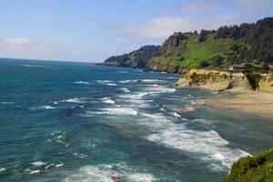 Condominiums spread across headlands photo