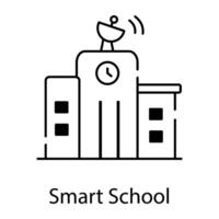 Smart City Linear Icon vector