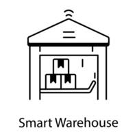 Smart City Linear Icon vector