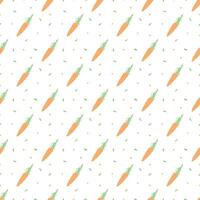 seamless carrot pattern. doodle illustration with carrot. pattern with carrot vector