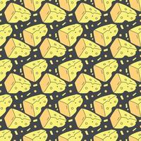 seamless cheese pattern. Drawing doodle background with cheese vector