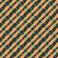 seamless carrot pattern. doodle illustration with carrot. pattern with carrot vector