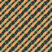 seamless carrot pattern. doodle illustration with carrot. pattern with carrot vector