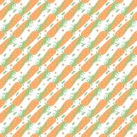 seamless carrot pattern. doodle illustration with carrot. pattern with carrot vector