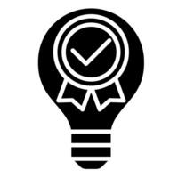 Intellectual Property Check icon line vector illustration