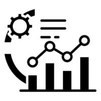 Data Analytics icon line vector illustration