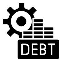 Debt Management icon vector illustration