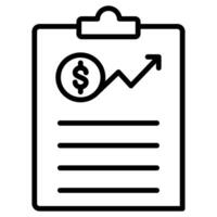 Financial Planning icon vector illustration