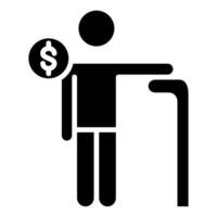 Retirement Savings icon vector illustration