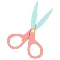 Scissors Single 1 cute on a white background, vector illustration.