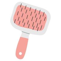 Grooming Brush Single 2cute on a white background, illustration. vector