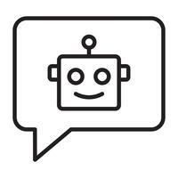 Chat bot icon. vector