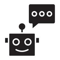 Chat bot icon. vector