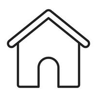 Home line icon. vector