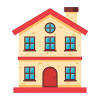Home flat icon. vector