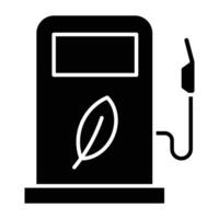 Green fuel icon. vector