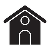 Home flat icon. vector