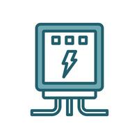 electric panel icon vector design template simple and clean