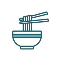 noodles icon vector design template simple and clean