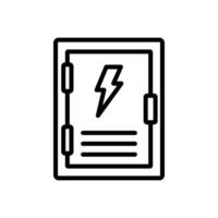 electric panel icon vector design template simple and clean