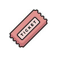 ticket icon vector design template simple and clean