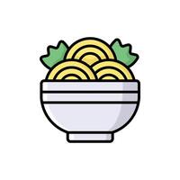 noodles icon vector design template simple and clean