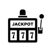 jackpot machine icon vector design template simple and clean