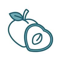 peach icon vector design template simple and clean
