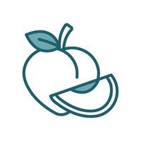 peach icon vector design template simple and clean