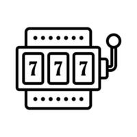 jackpot machine icon vector design template simple and clean