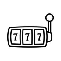 jackpot machine icon vector design template simple and clean