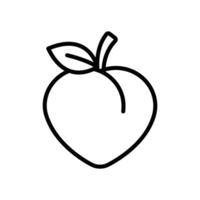 peach icon vector design template simple and clean